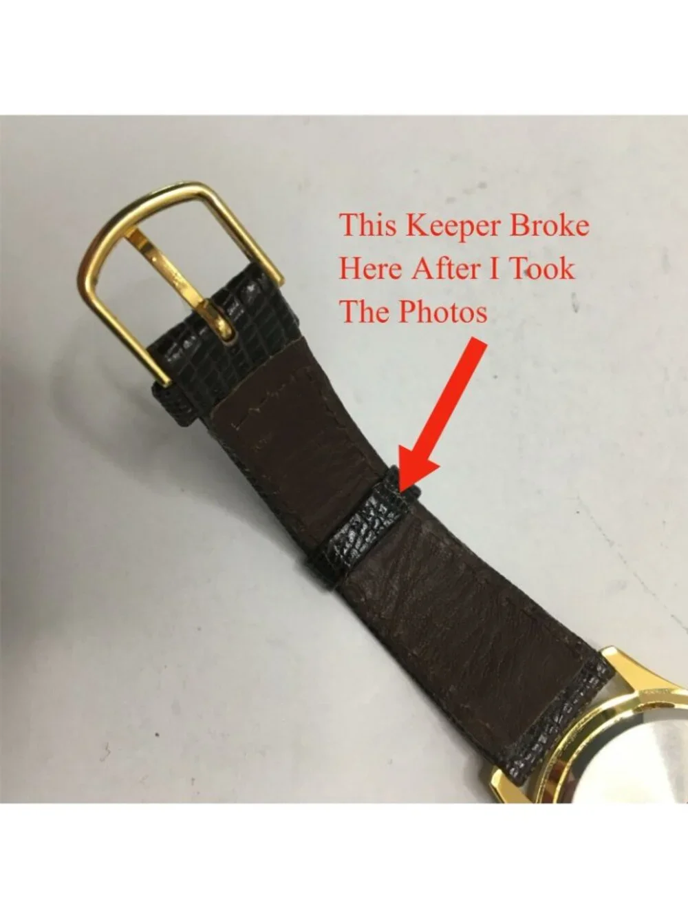 Mug Rootbeer Promotional Watch Gold Tone Leather Band
